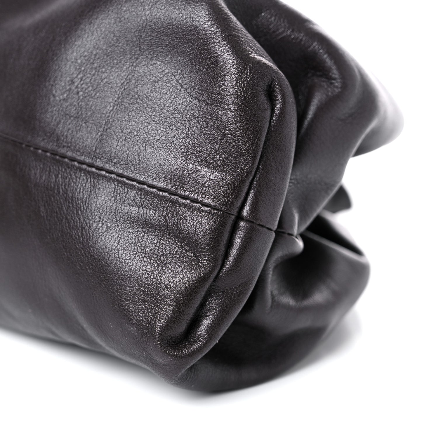 Smooth Butter Calf The Pouch Oversized Clutch Fondant