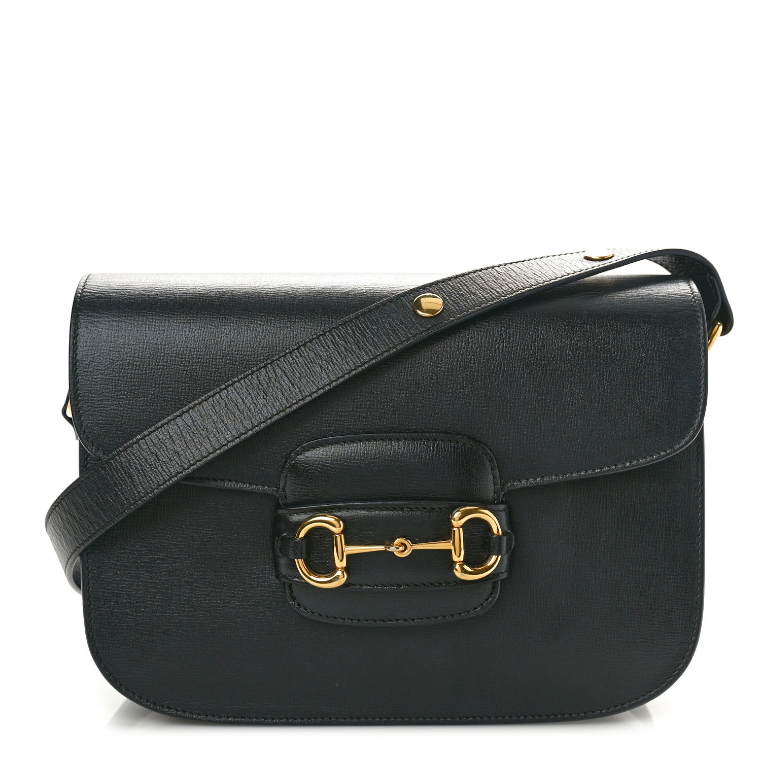 Gucci Azalea Calfskin Horsebit 1955 Shoulder Bag Black 1 of 10