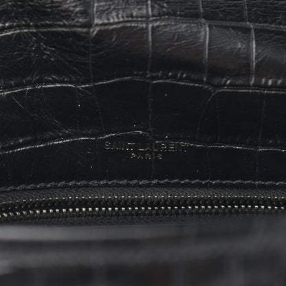 Saint Laurent Calfskin Matelasse Monogram Studded Medium Niki Chain Satchel Black 7 of 12