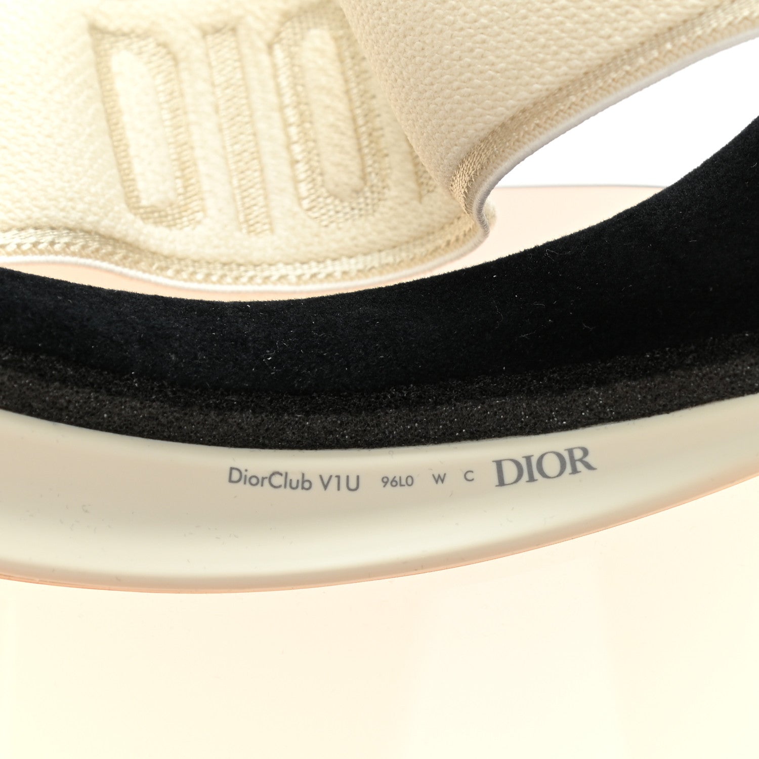 Christian Dior DiorClub1 Sun Visor Nude 8 of 9