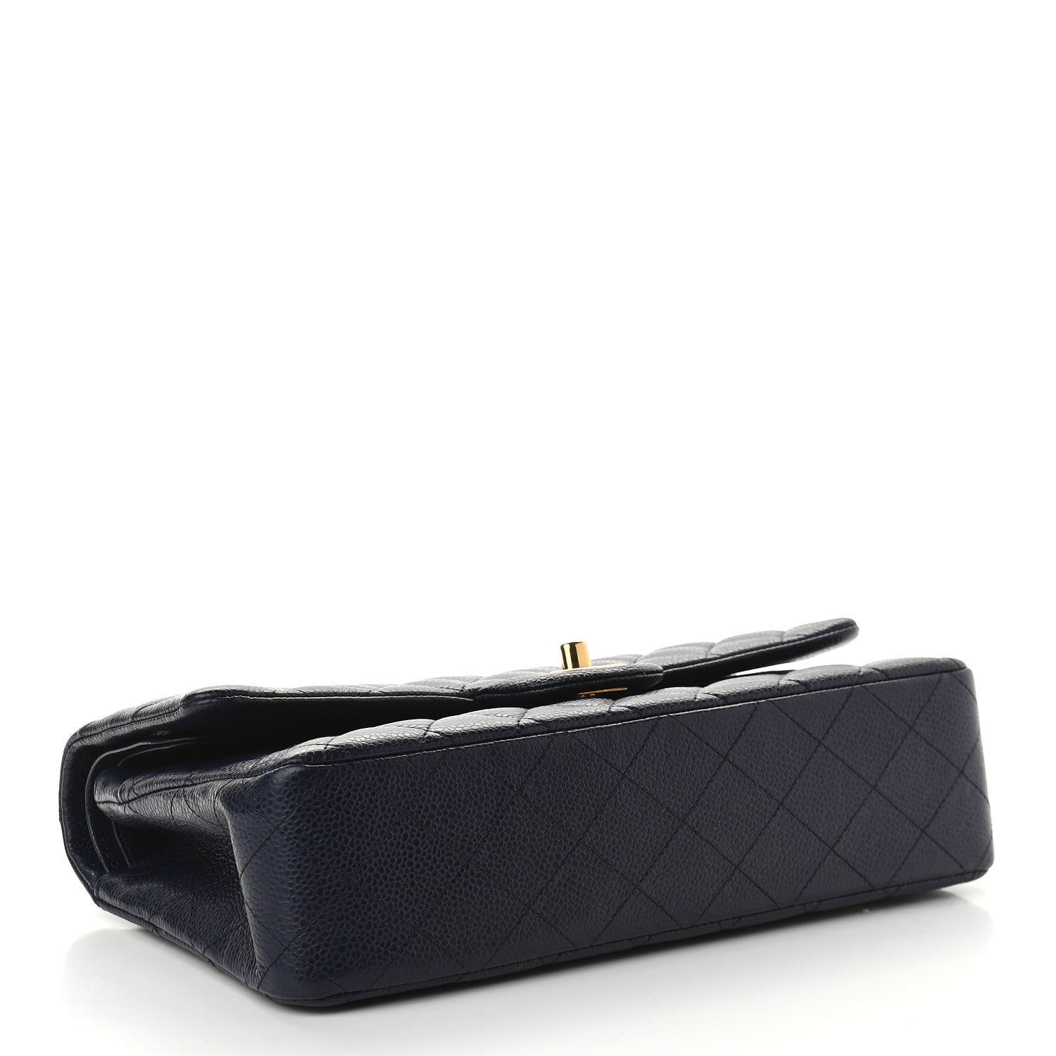 Chanel Caviar Quilted Medium Double Flap Navy 3 of 10