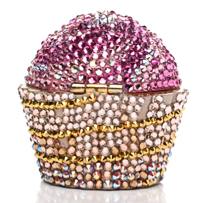 Judith Leiber Crystal Strawberry Cupcake Pill Box 3 of 9