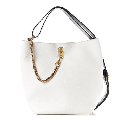 Givenchy Grained Calfskin Medium GV Bucket Bag White 1 of 8