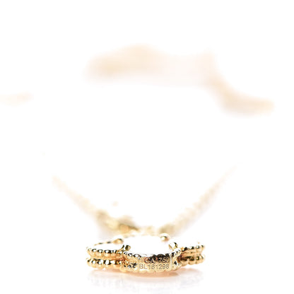 Van Cleef & Arpels 18K Yellow Gold Mother of Pearl Onyx 6 Motifs Magic Alhambra Necklace 7 of 9