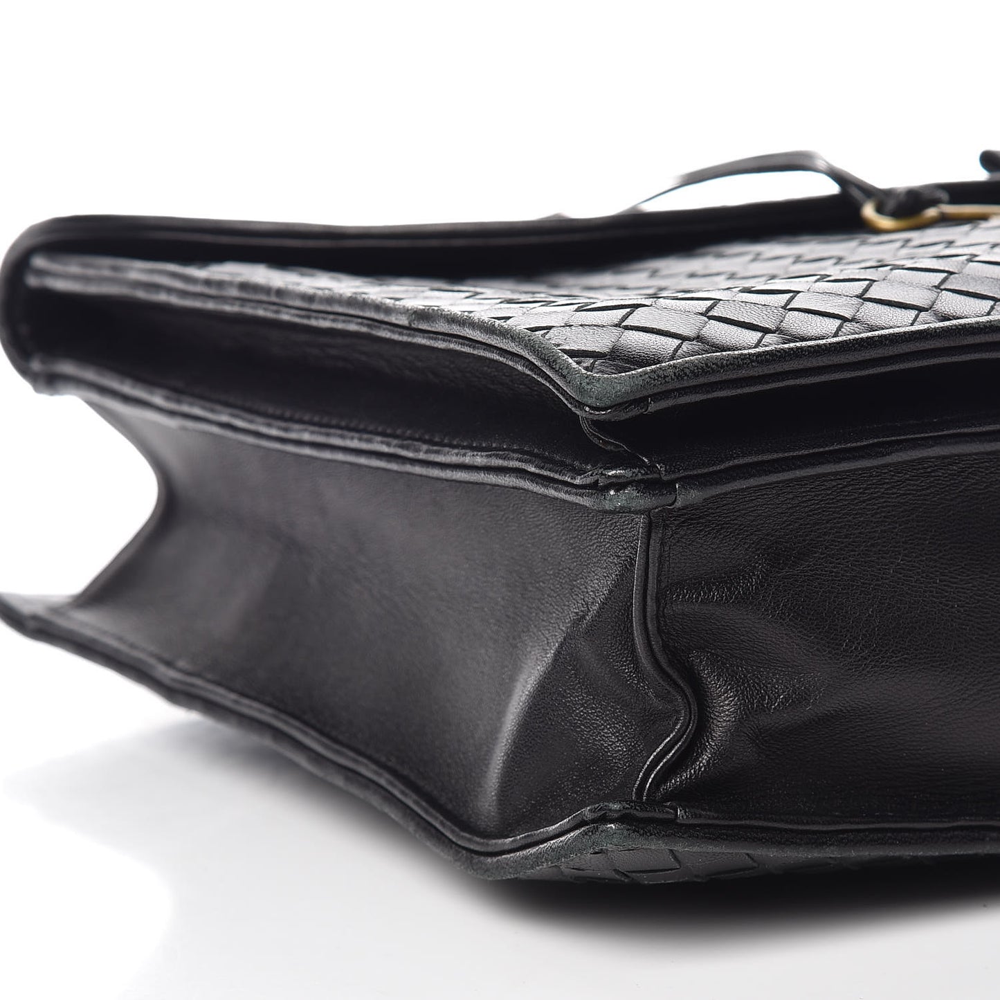 Nappa Intrecciato Briefcase Black