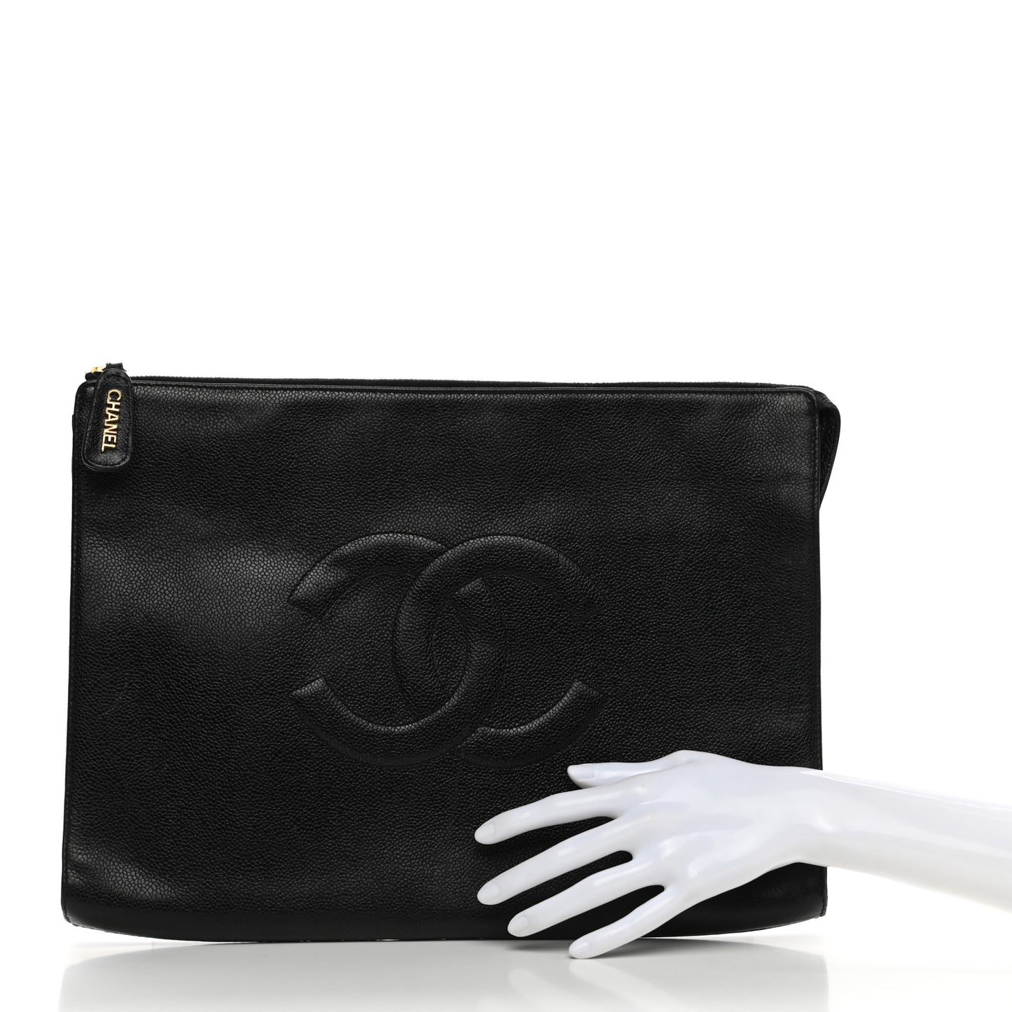 Caviar Large Timeless CC Cosmetic Pouch Black