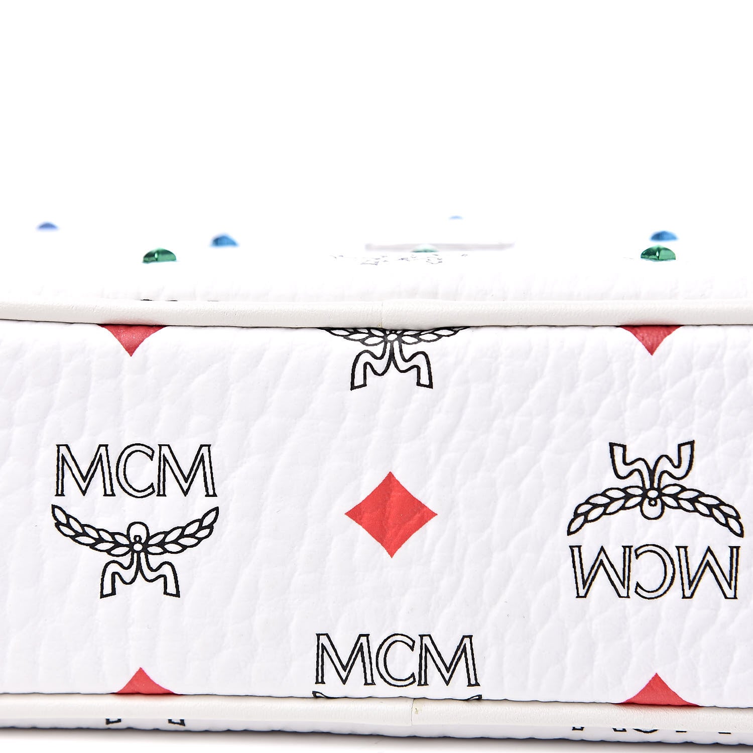 MCM Skyoptic Visetos Spectrum Diamond Camera Bag White 11 of 11