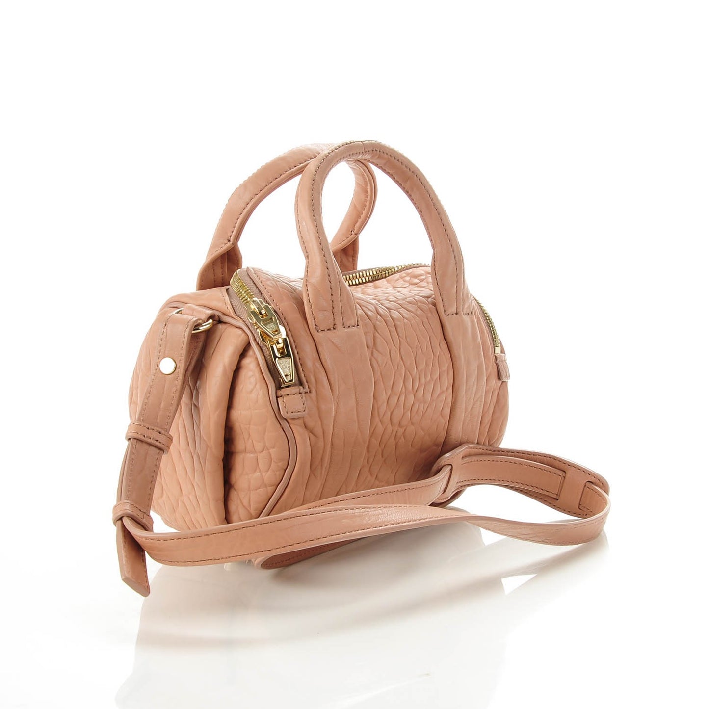 Pebbled Lambskin Mini Rockie Blush Pale Gold Hardware