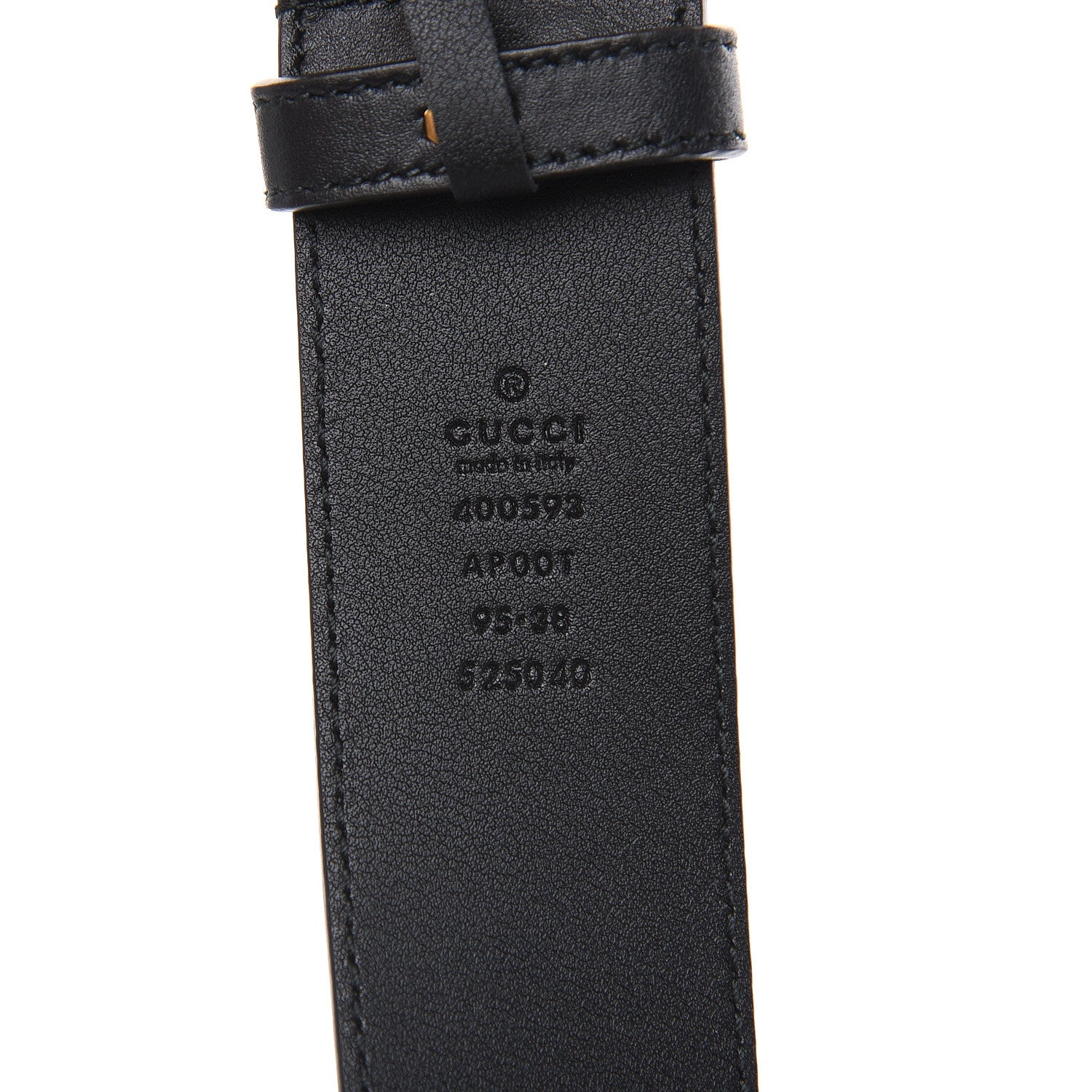 Gucci Calfskin Double G 40mm Belt 95 38 Black 6 of 7