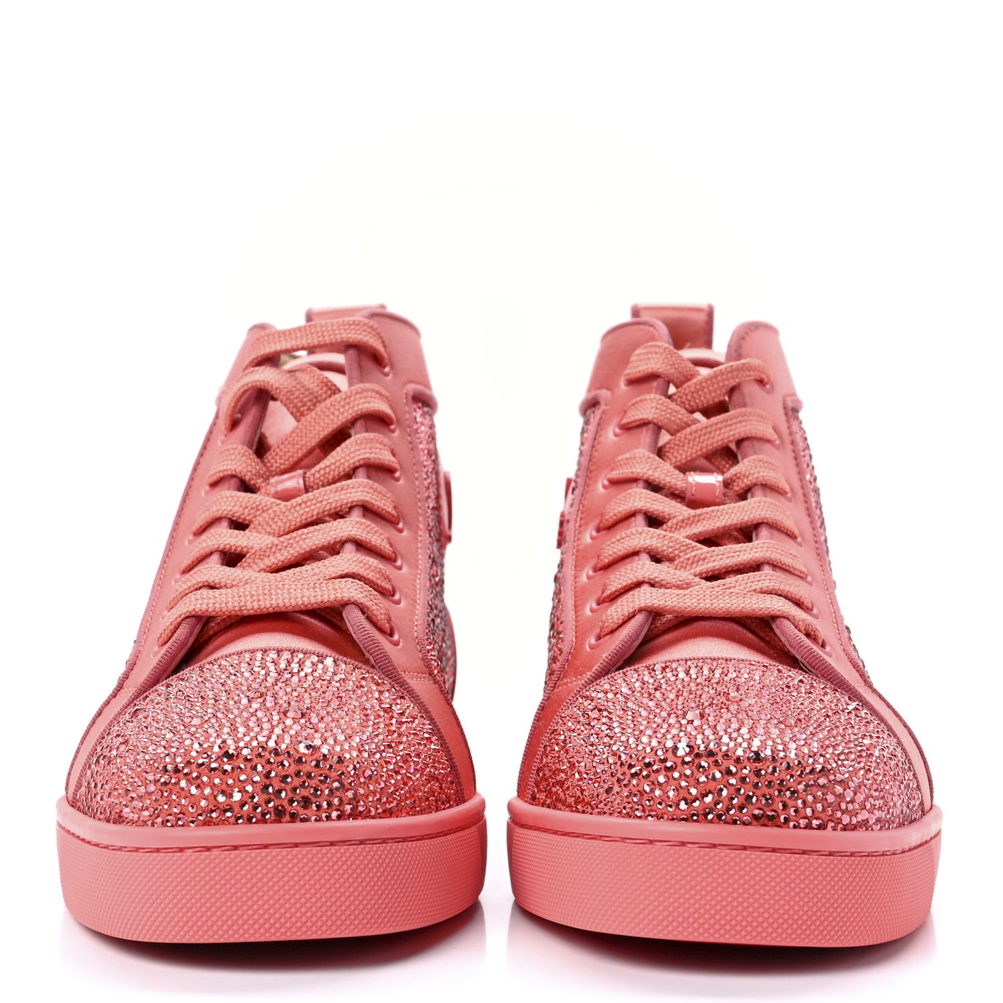 Louis Crystal Embellished Satin Orlato Flat Sneakers 41 Charlotte