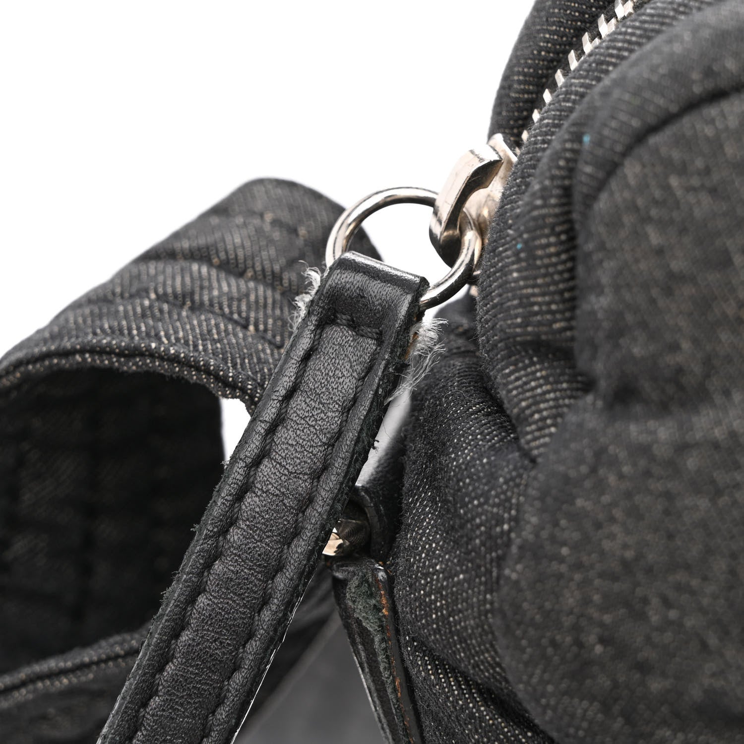 Chanel Denim Quilted Coco Cocoon Messenger Dark Grey 11 of 11