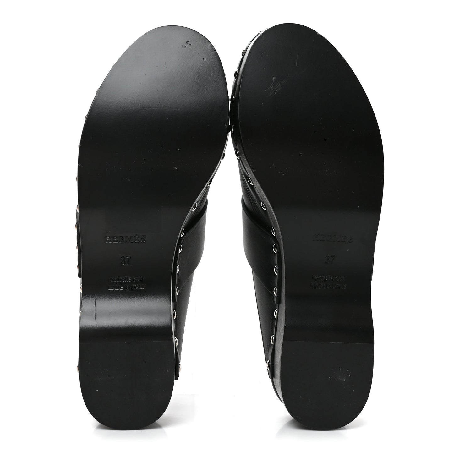 Calfskin Calya Mules 37 Black