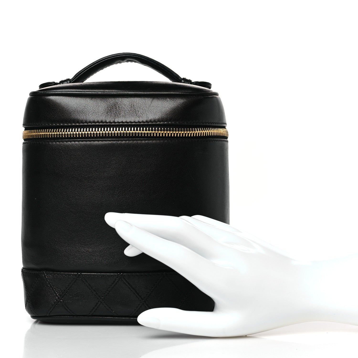 Chanel Lambskin Vanity Cosmetic Case Black 2 of 11