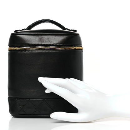 Chanel Lambskin Vanity Cosmetic Case Black 2 of 11