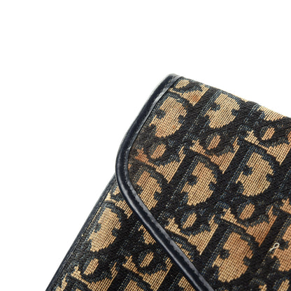 Christian Dior Monogram Envelope Flap Clutch Navy Blue 10 of 10