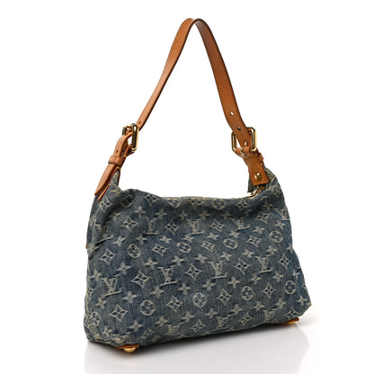 Louis Vuitton Monogram Denim Baggy PM Blue 3 of 8