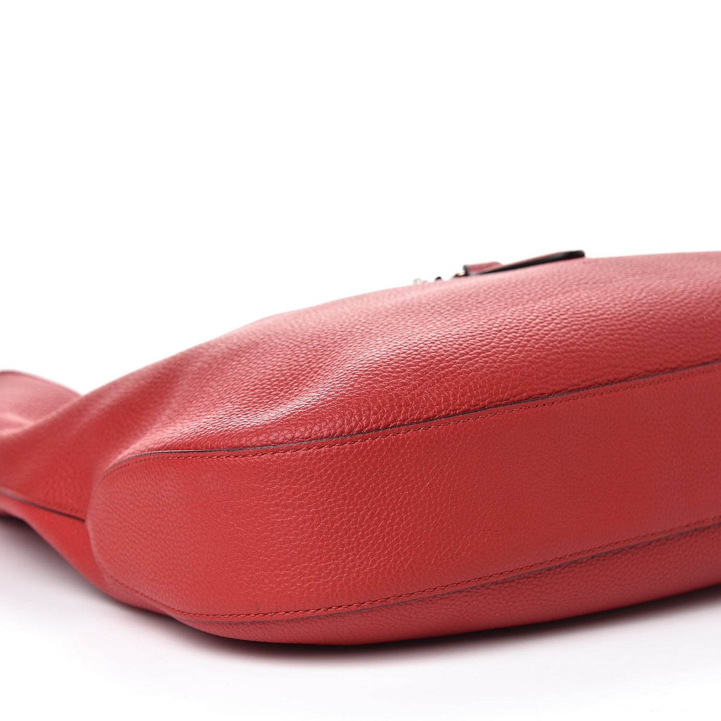 Soft Grained Calfskin Large Jackie Hobo Hibiscus Red