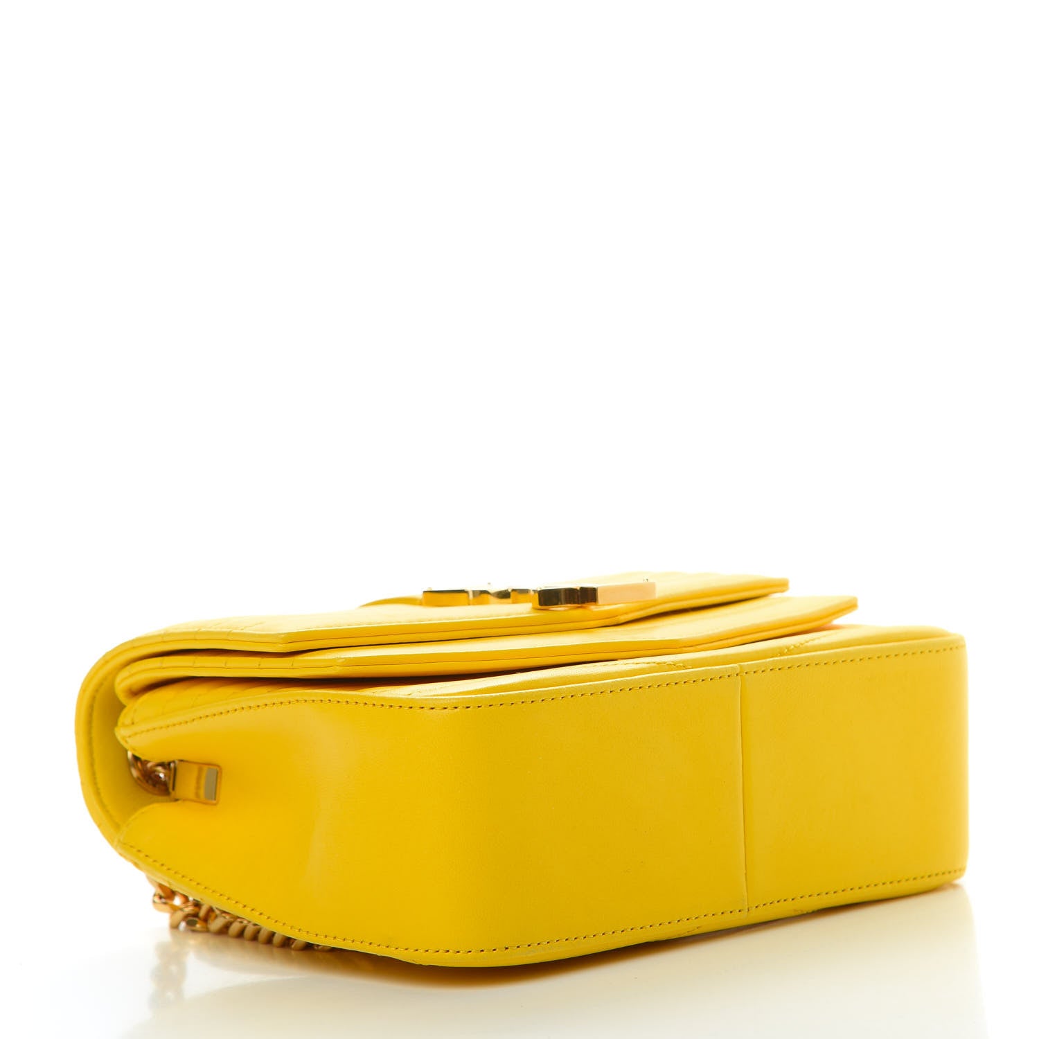 Saint Laurent Lambskin Matelasse Chevron Monogram Small Sulpice Bag Mimosa 4 of 11