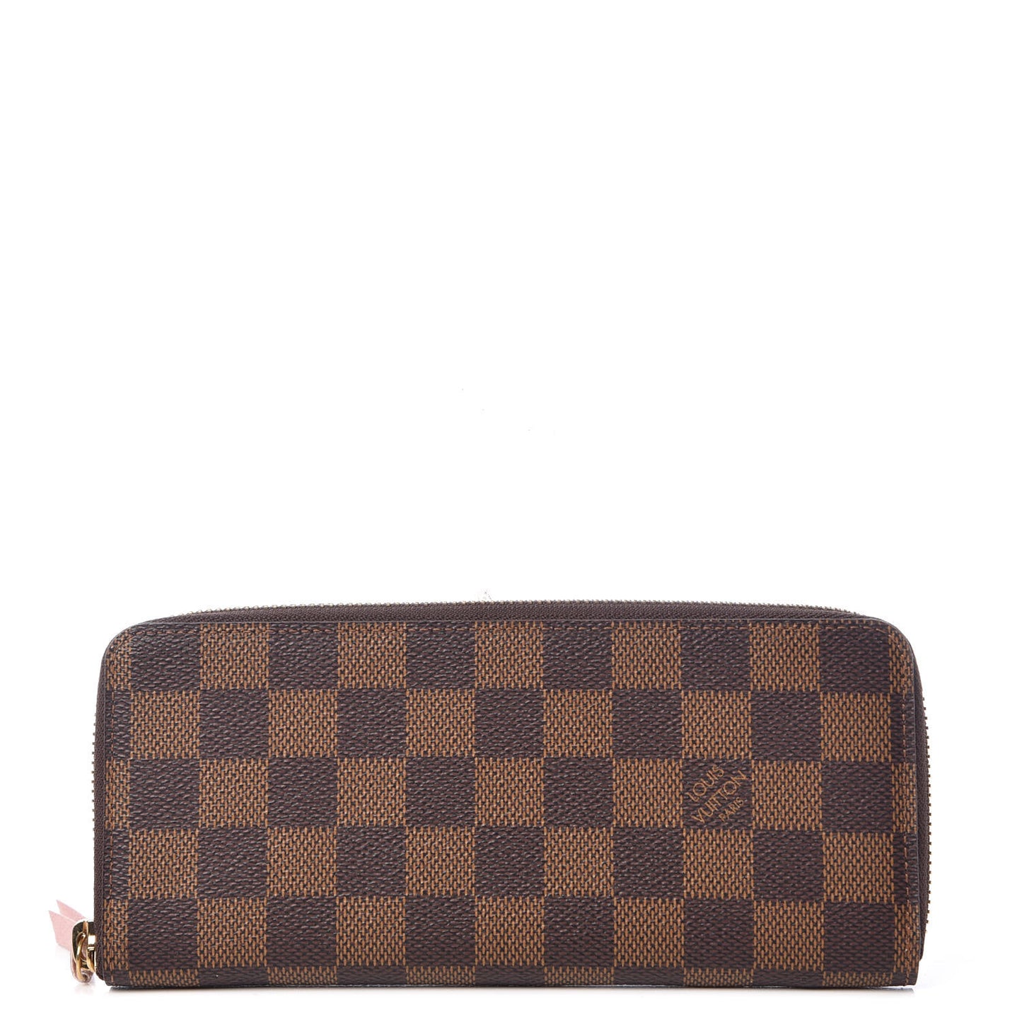 Damier Ebene Clemence Wallet Rose Ballerine