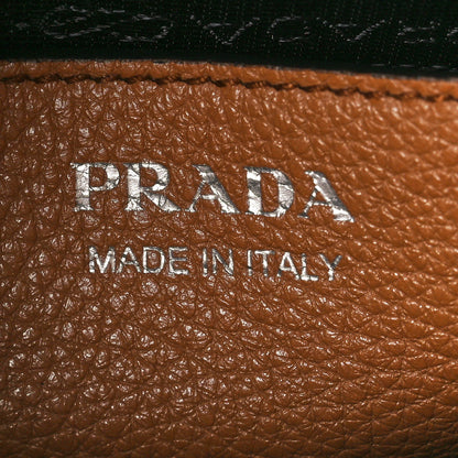 Prada Vitello Daino Soft Mini Hobo Messenger Bag Caramel 6 of 15