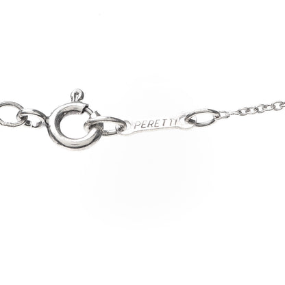 Tiffany Sterling Silver 12mm Elsa Peretti Tear Drop Pendant Necklace 5 of 6