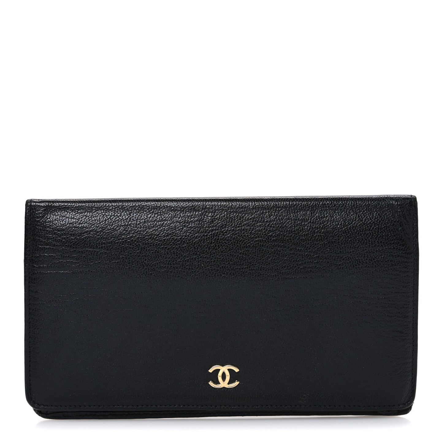 Goatskin Yen Wallet Black