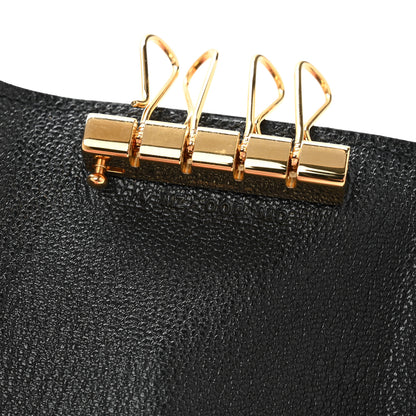 Hermes Chevre Mysore Bearn Multicles 4 Key Holder Black 7 of 9