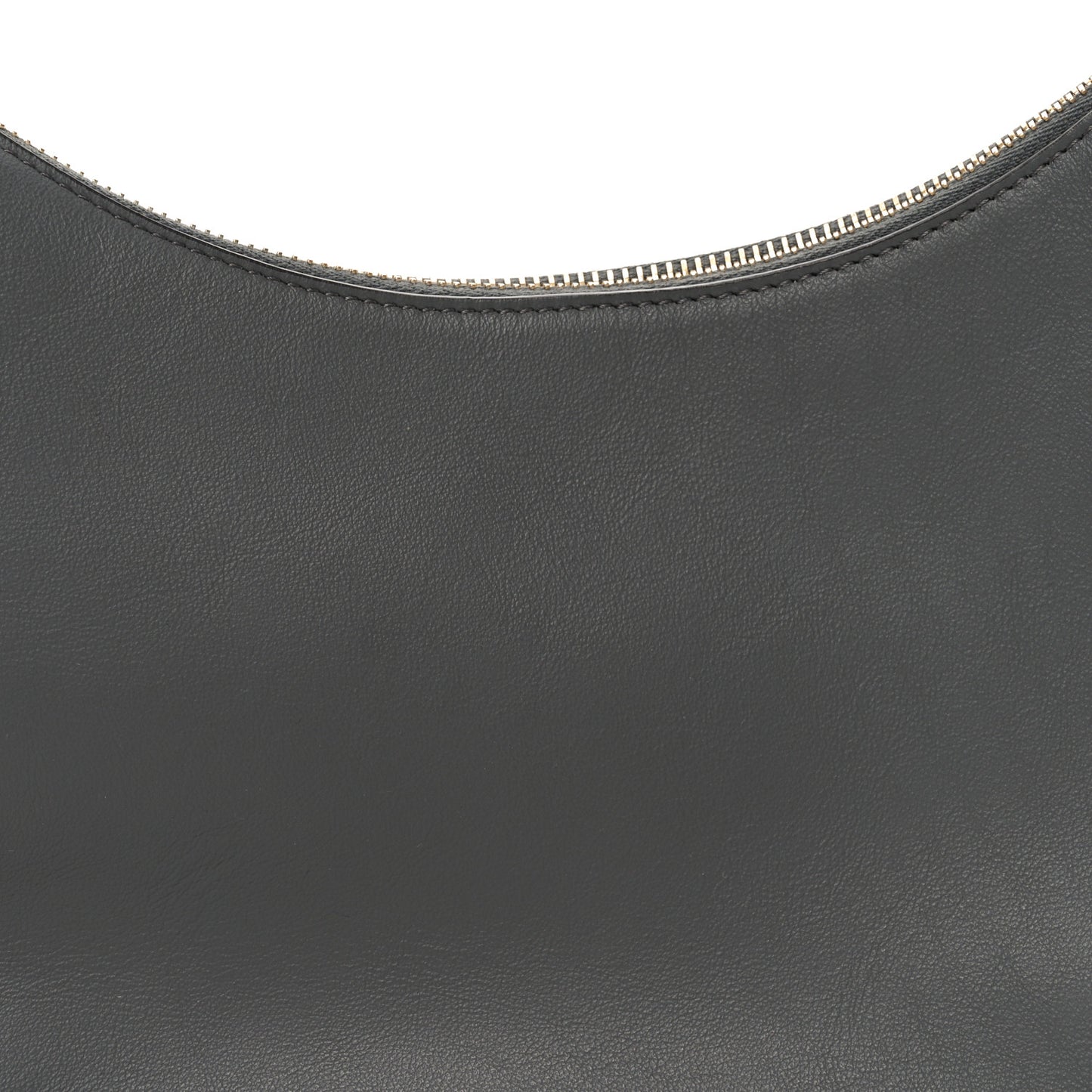 Vitello Grace Matte Small Fendigraphy Hobo Bag Anthracite