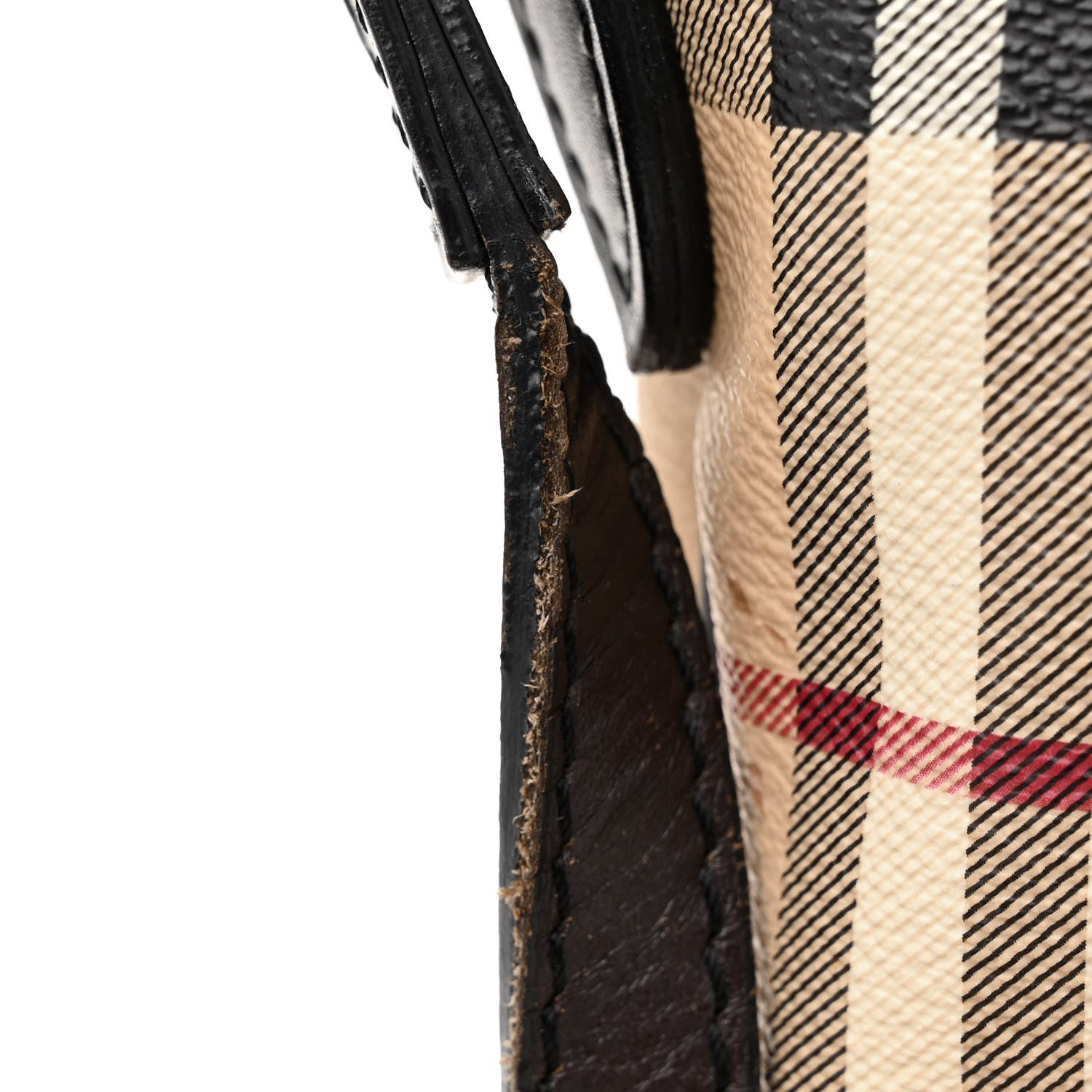 Burberry Haymarket Check Hartham Crossbody Chocolate 14 of 14