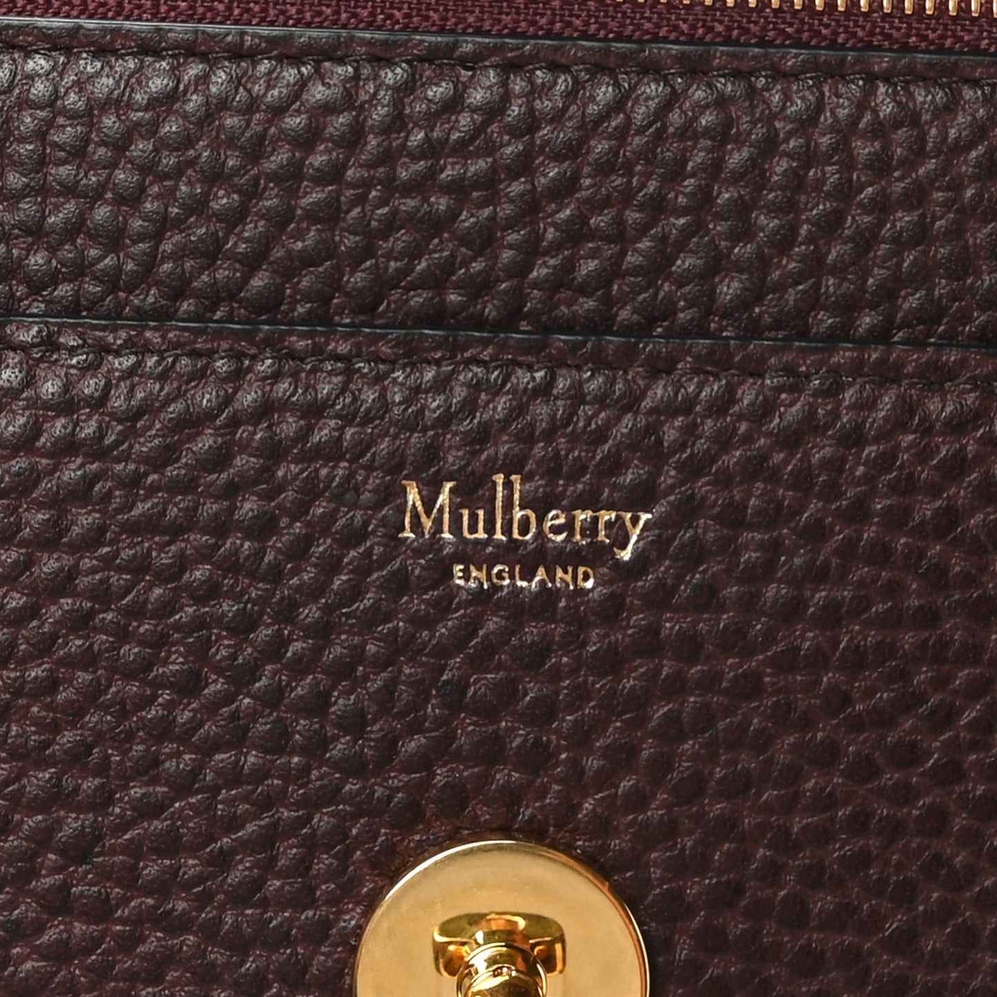 Small Classic Grain Calfskin Small Darley Oxblood
