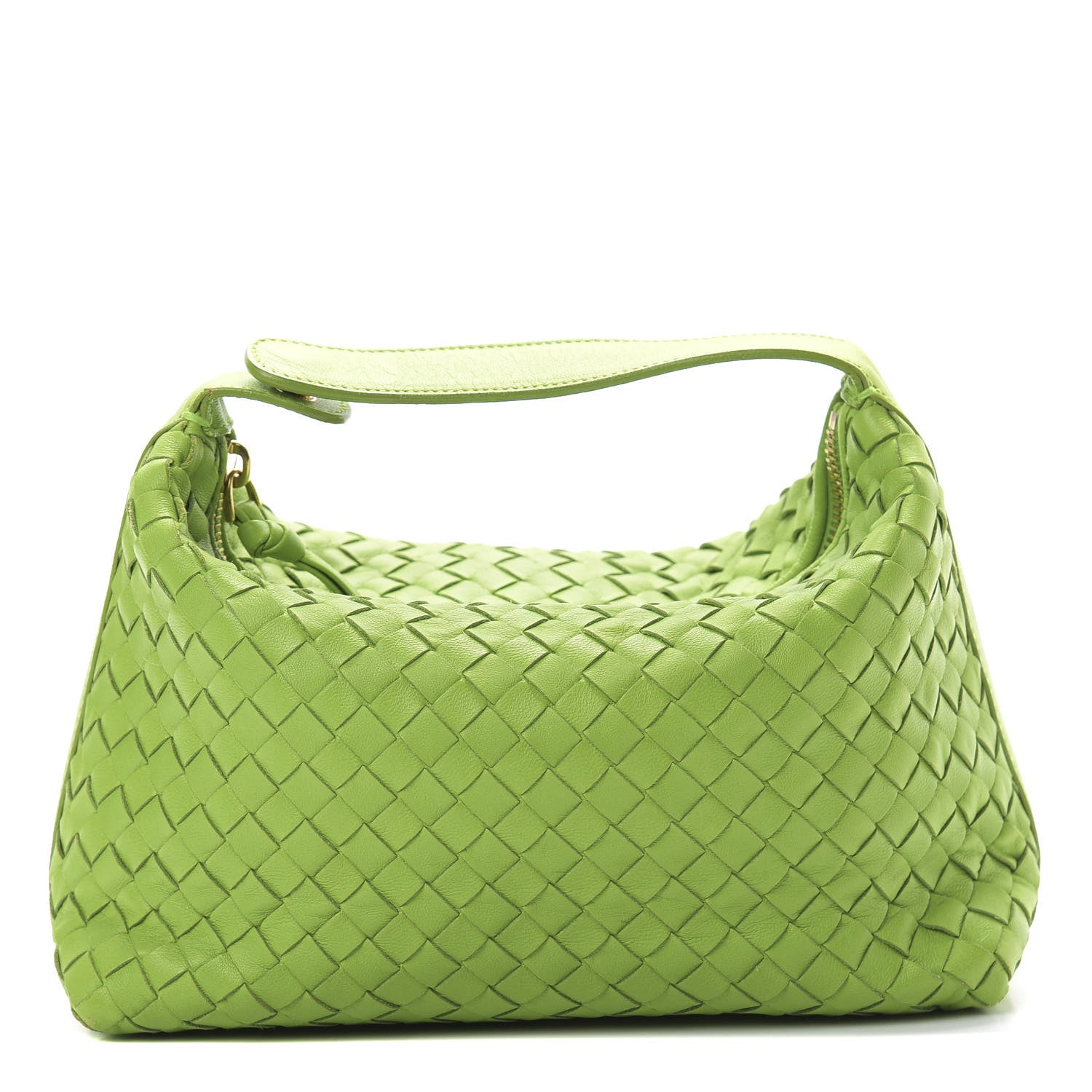 Bottega Veneta Nappa Intrecciato Large Cosmetic Case Mela 1 of 7