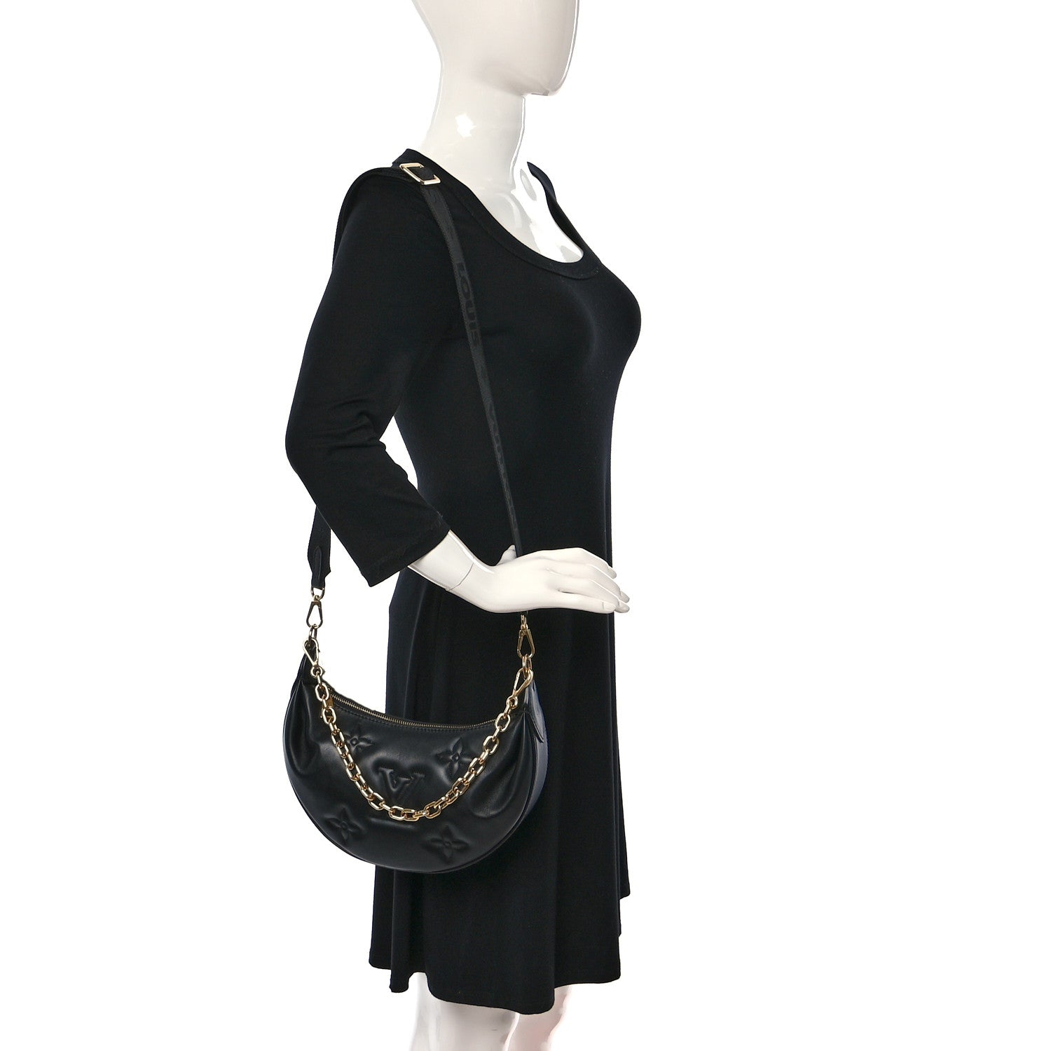 Louis Vuitton Calfskin Bubblegram Over The Moon Black 2 of 10