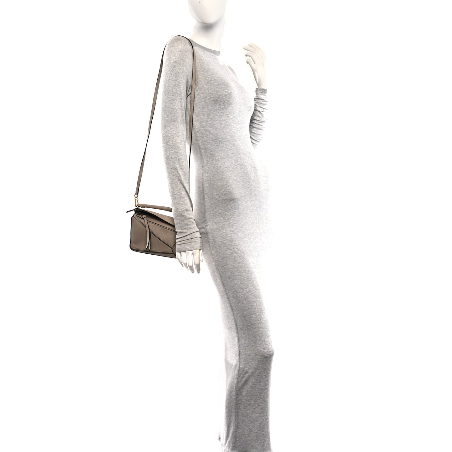 Calfskin Mini Puzzle Bag Sand