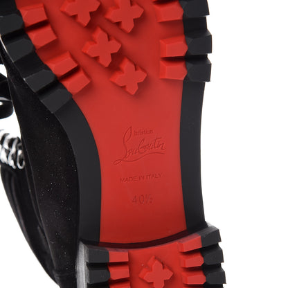 Christian Louboutin Crosta Star Who Runs Flat Boots 40.5 Black 6 of 8