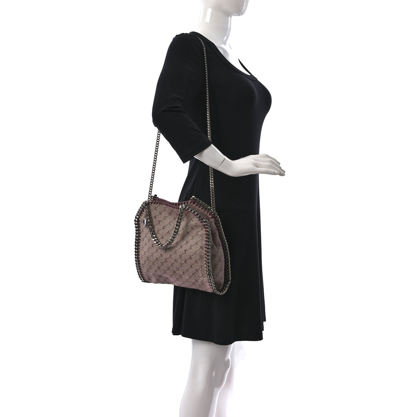 Canvas Logo Mini Falabella Tote Red