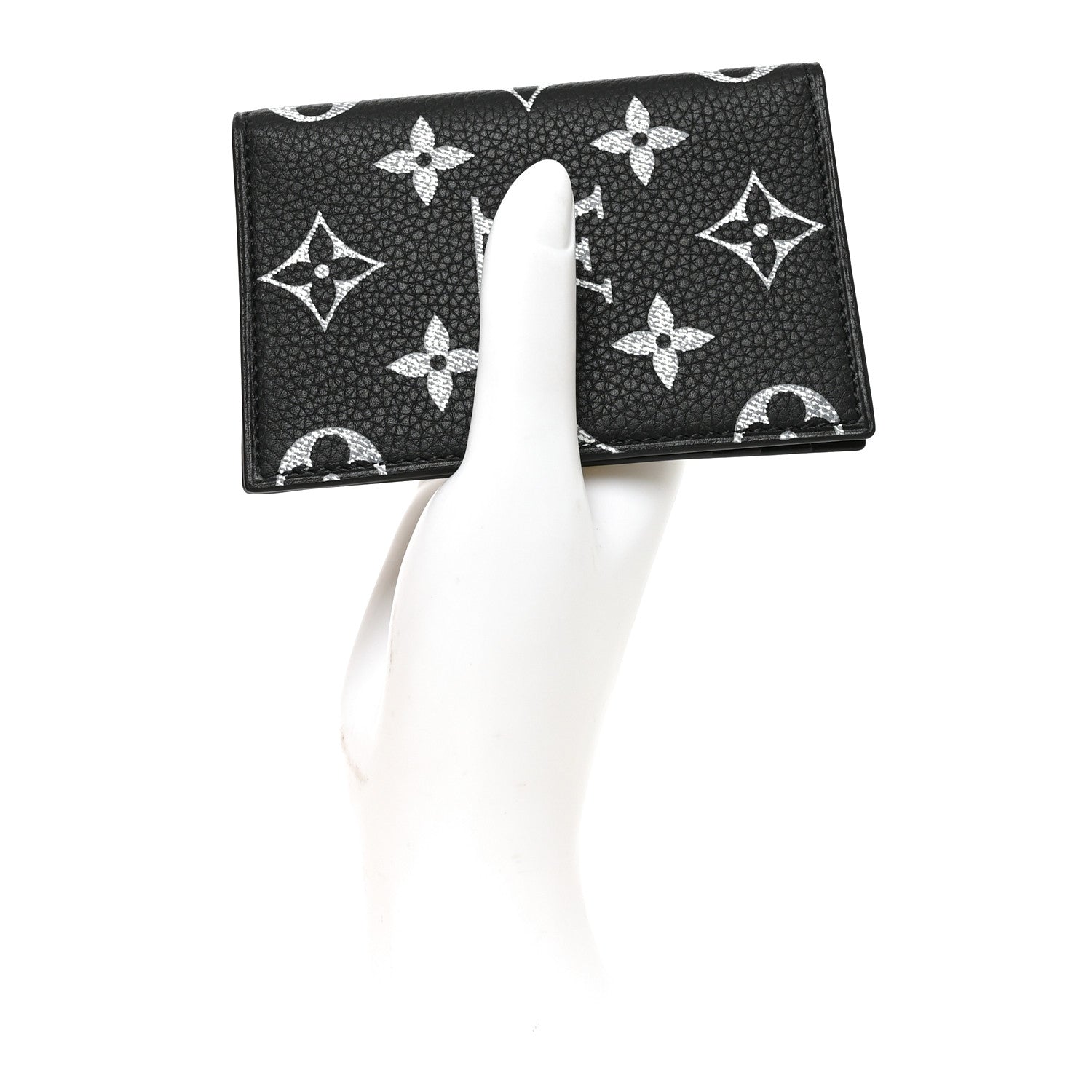 Louis Vuitton Calfskin Monogram Firefly Pocket Organizer P9 Black 2 of 8