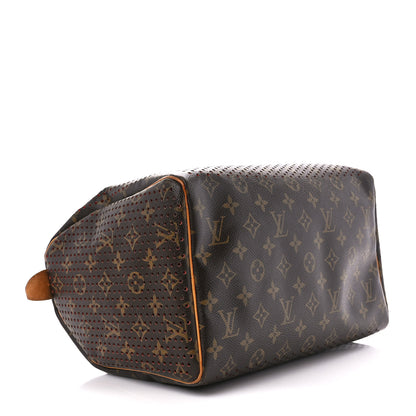 Louis Vuitton Monogram Perforated Speedy 30 Orange 4 of 14