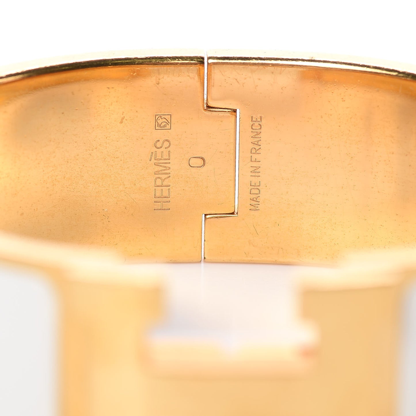 Enamel Wide Clic Clac H Bracelet PM Craie