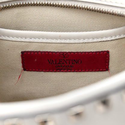 Valentino Garavani Calfskin Rockstud Top Handle Camera Crossbody Bag Ivory 6 of 12