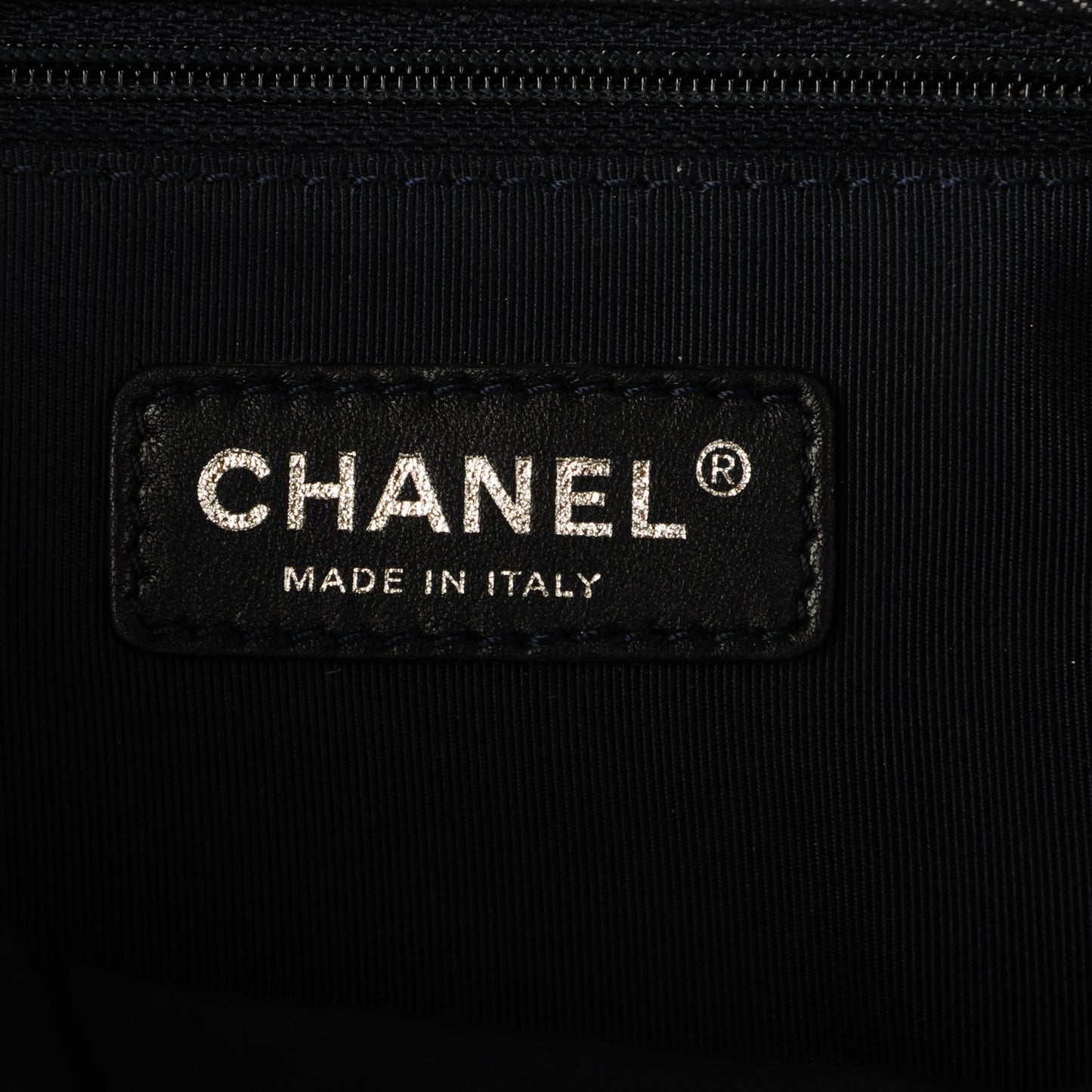 Denim Pleated Denim Turtle Flap Dark Blue