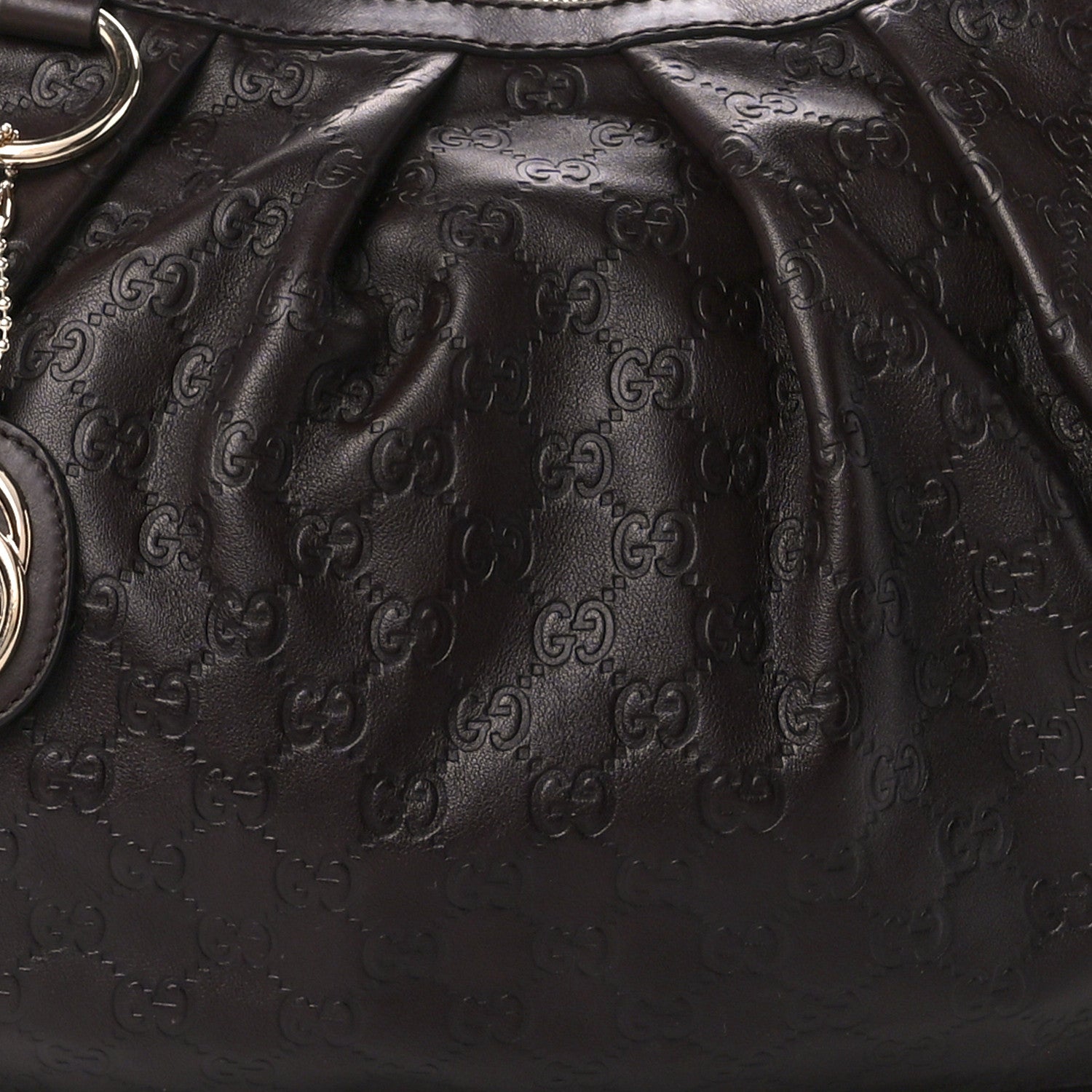 Gucci Guccissima Medium Sukey Hobo Dark Brown 9 of 11
