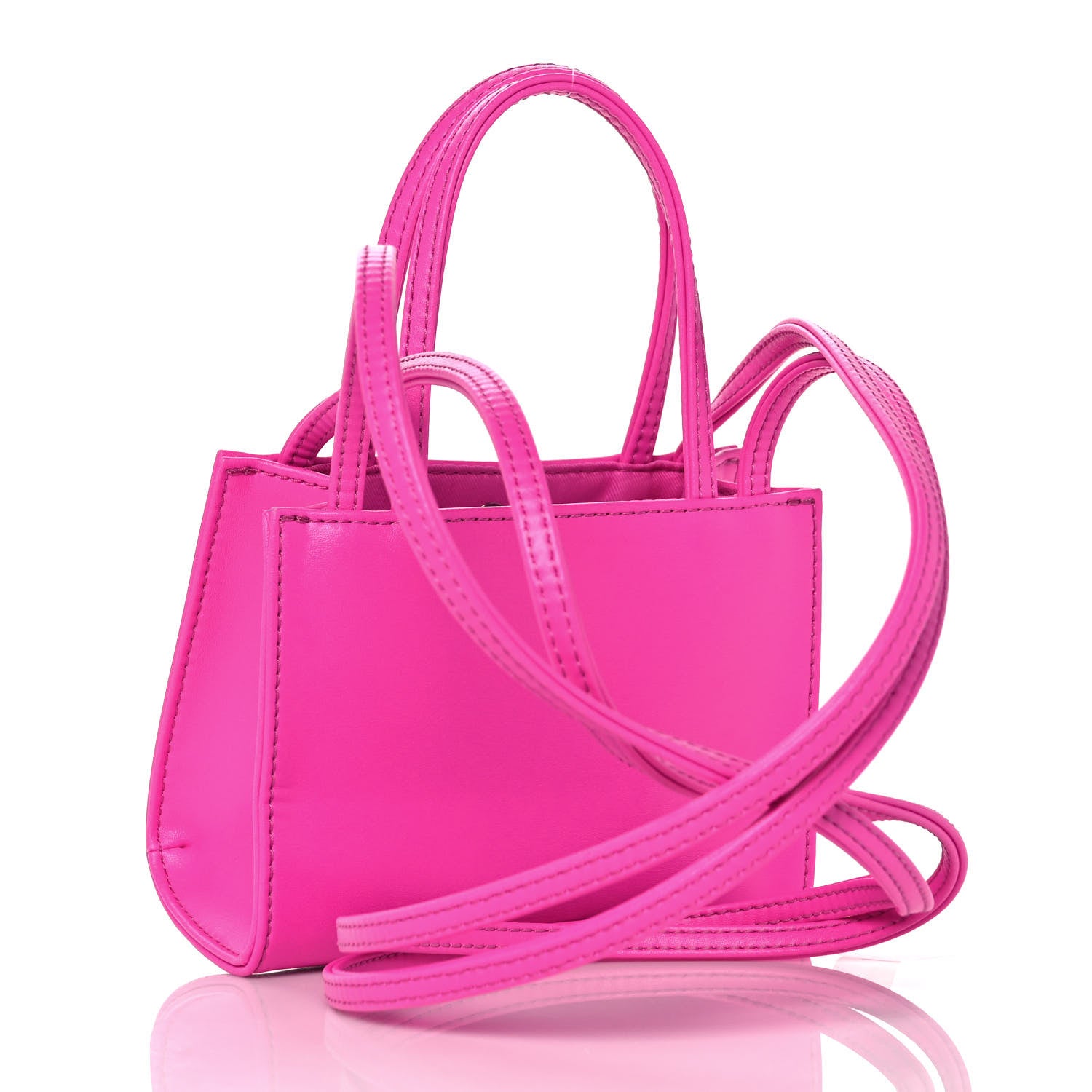 Telfar Vegan Leather Small Shopping Bag Azalea 2 of 8
