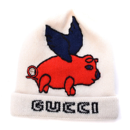 Gucci Wool Flying Pig Hat S Ivory 1 of 4