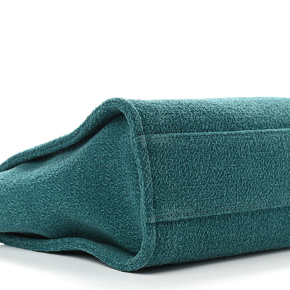 Chanel Lurex Boucle Small Deauville Tote Turquoise 6 of 9