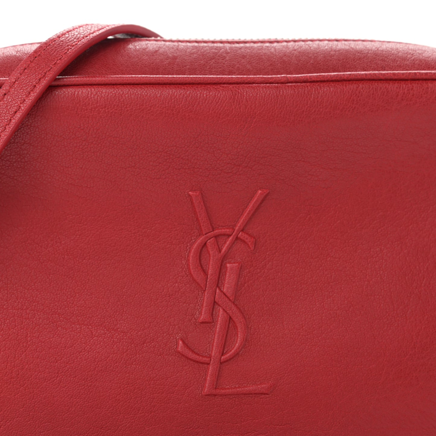 Calfskin Monogram Small Lou Camera Bag Red