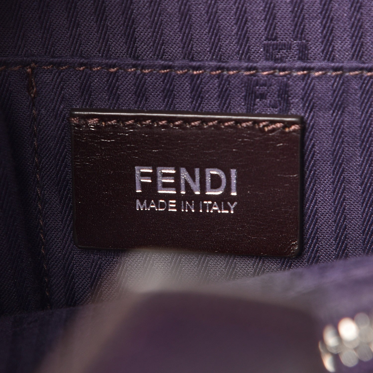 Fendi Vitello Elite Regular 2Jours Tote Ametista 6 of 11