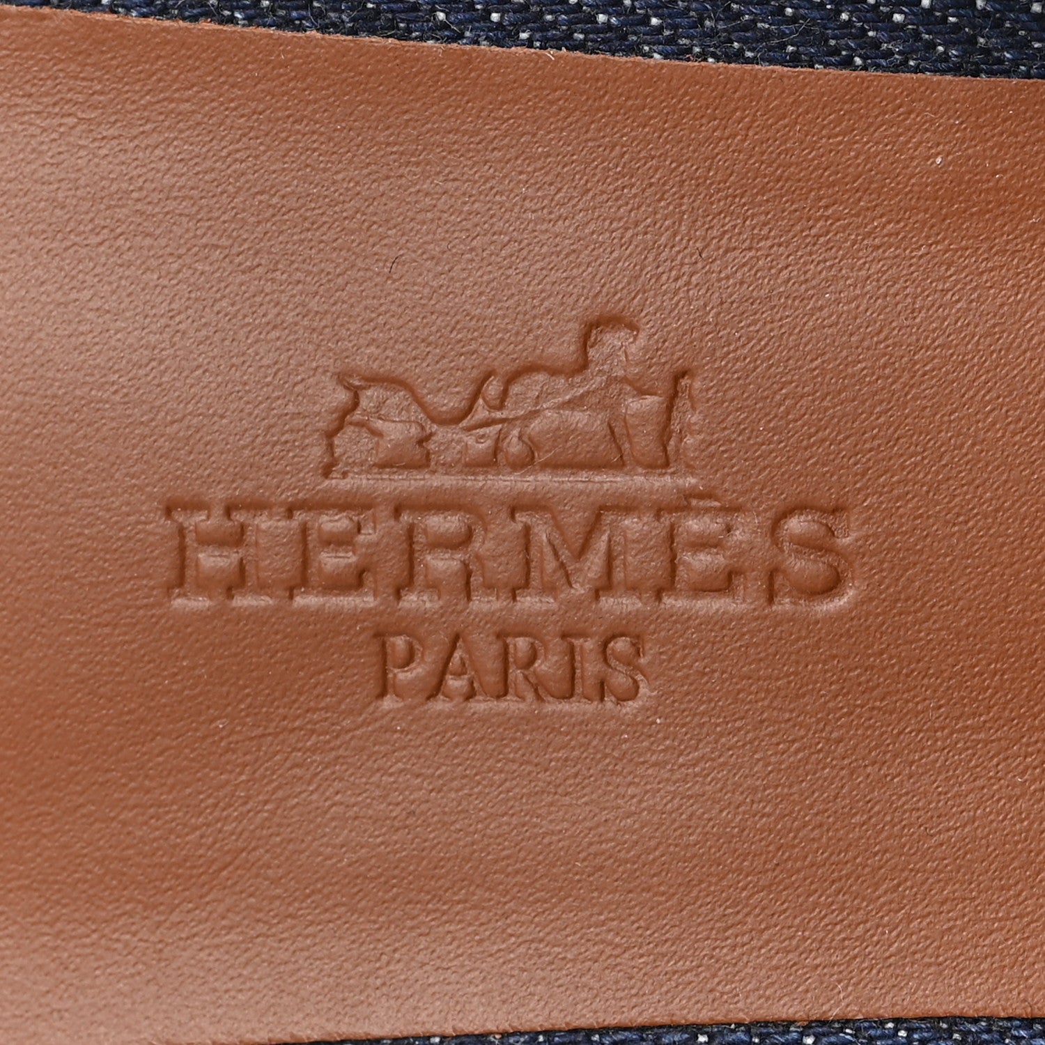 Hermes Calfskin Denim Oz Mules 36 Bleu Brut Gold 7 of 8