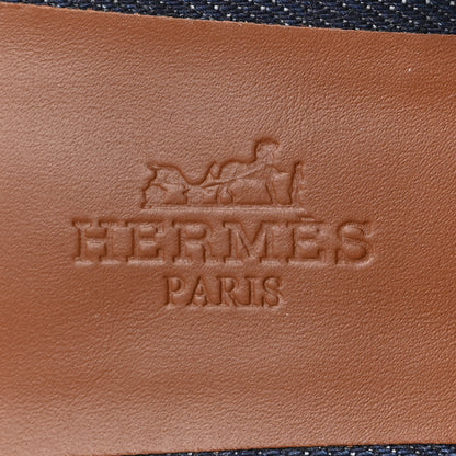 Hermes Calfskin Denim Oz Mules 36 Bleu Brut Gold 7 of 8