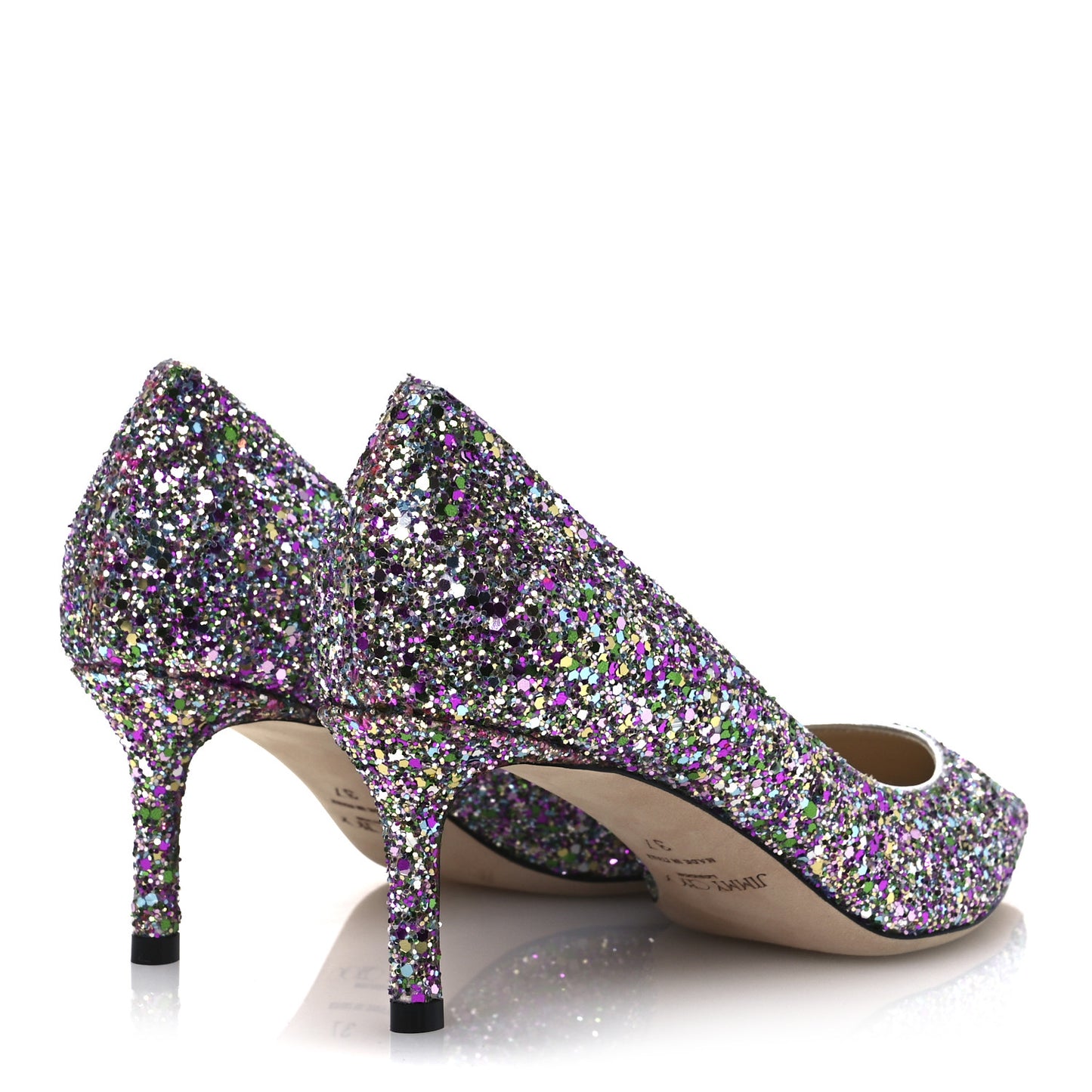 Coarse Glitter Fabric Romy 60 Pumps 37 Confetti