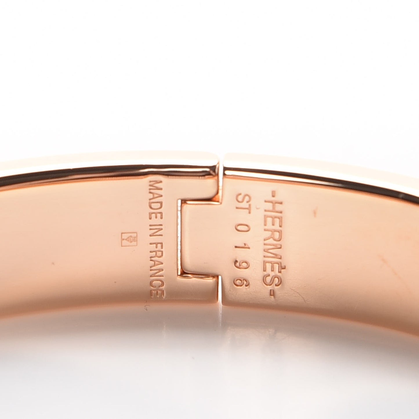 Enamel Narrow Clic Clac H Bracelet PM Vert Aqua